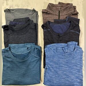 ✨ Lululemon Mens Bundle of 6 Athletic Shirts ✨